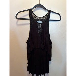 Free People size s, black tank top